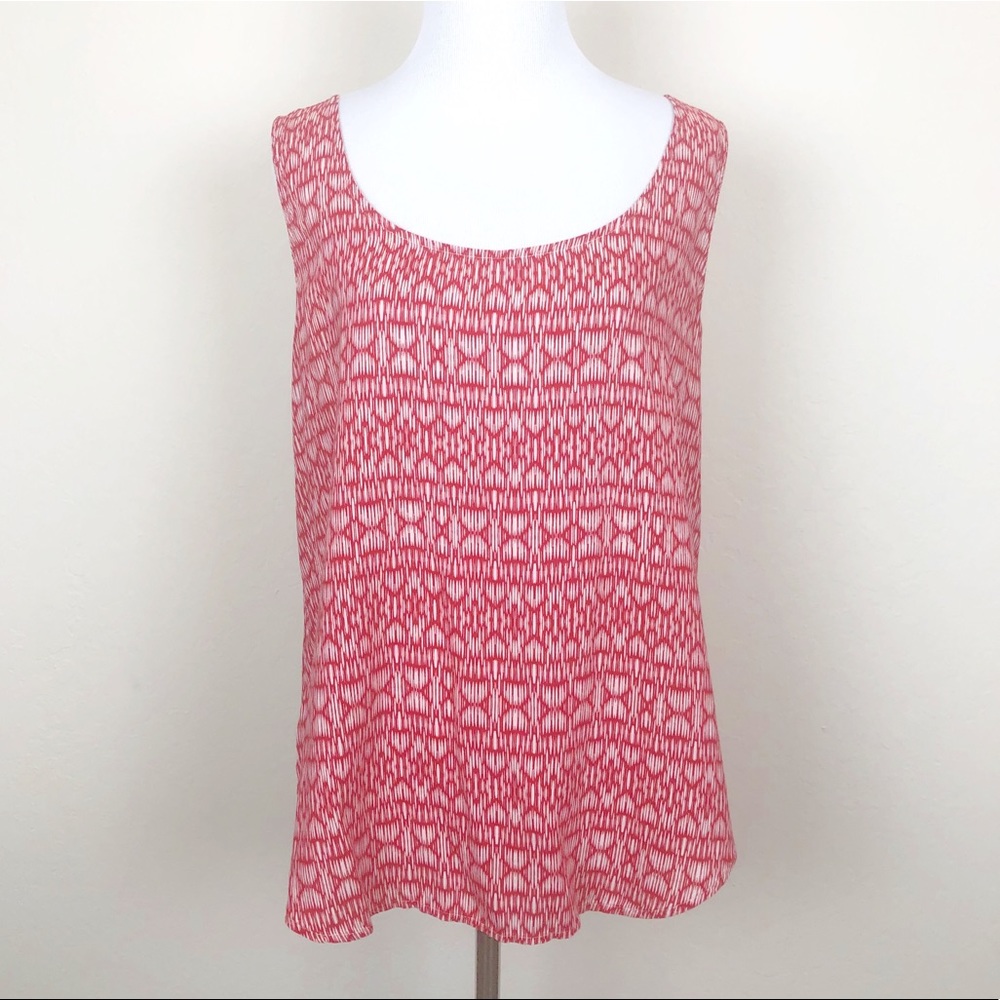 Lucky Brand Cross Back Patterned Tank